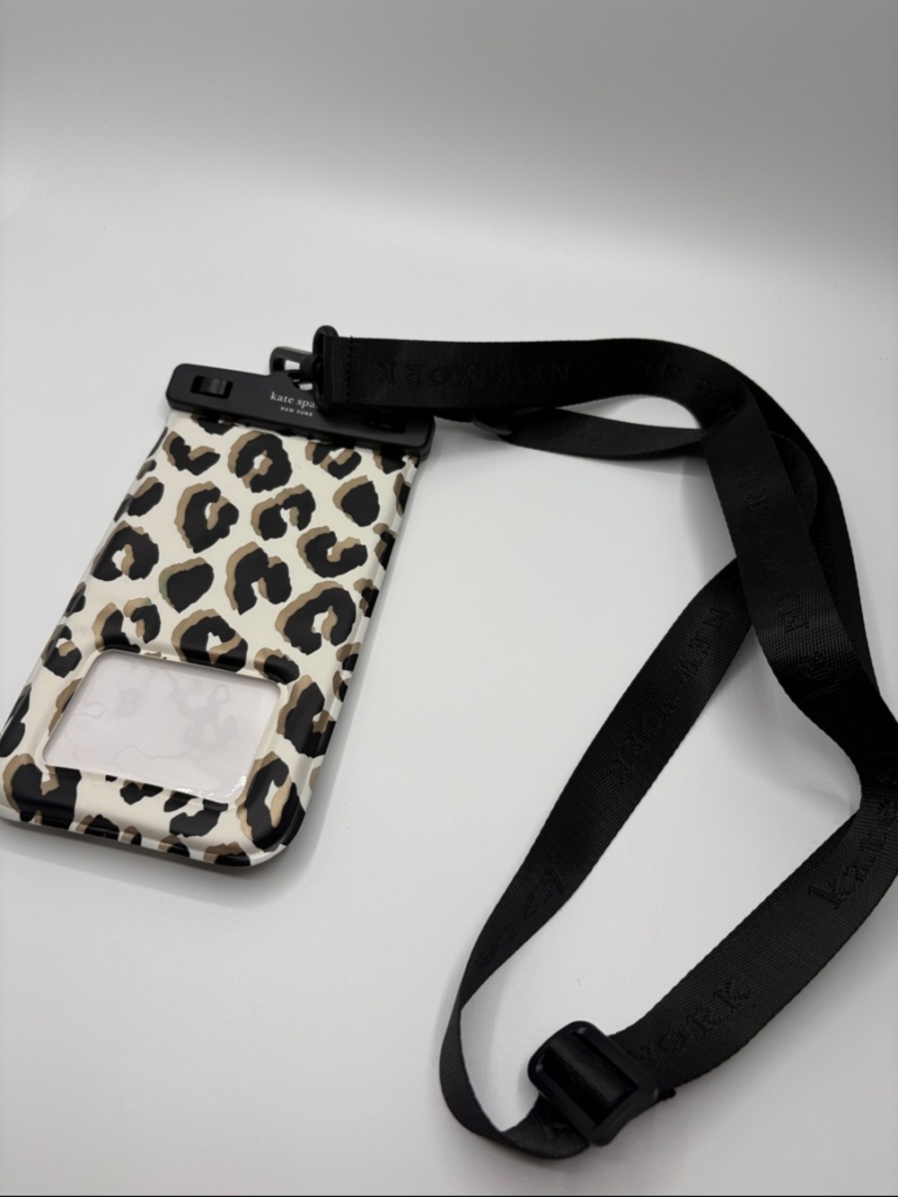 kate spade Leopard Print Phone water proof Lanyard Case